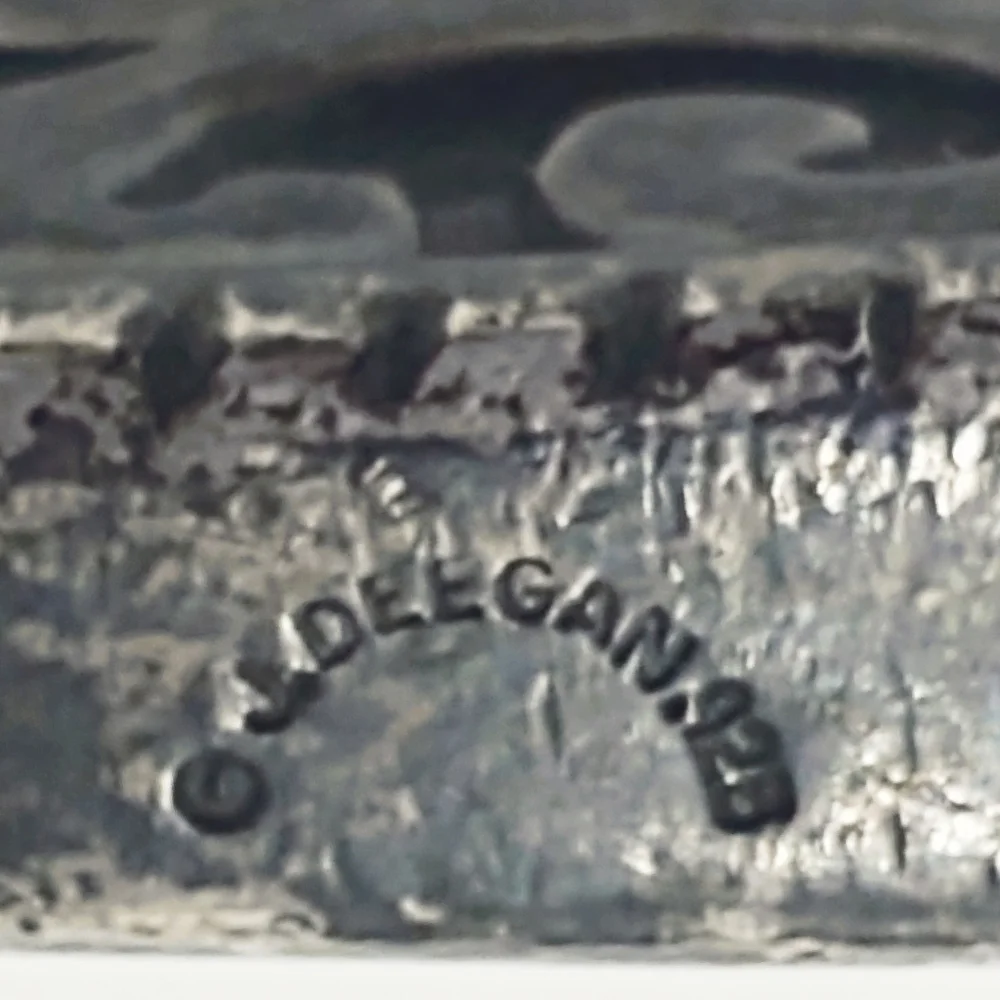 Vintage Designer Jeff Deegan Sterling Silver 4 piece Western Belt Buckle…